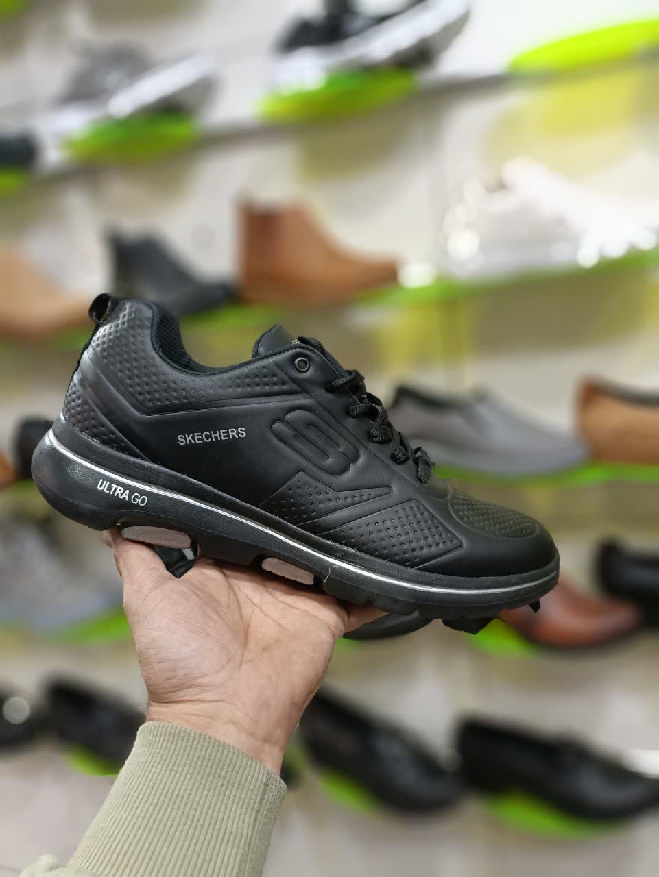 کفش ورزشی اسکیچرز مردانه بزرگ پا 45-48 | رویه ترکیبی (PU/پلی‌آمید/فوم) ضد آب 2166 + ارسال رایگان